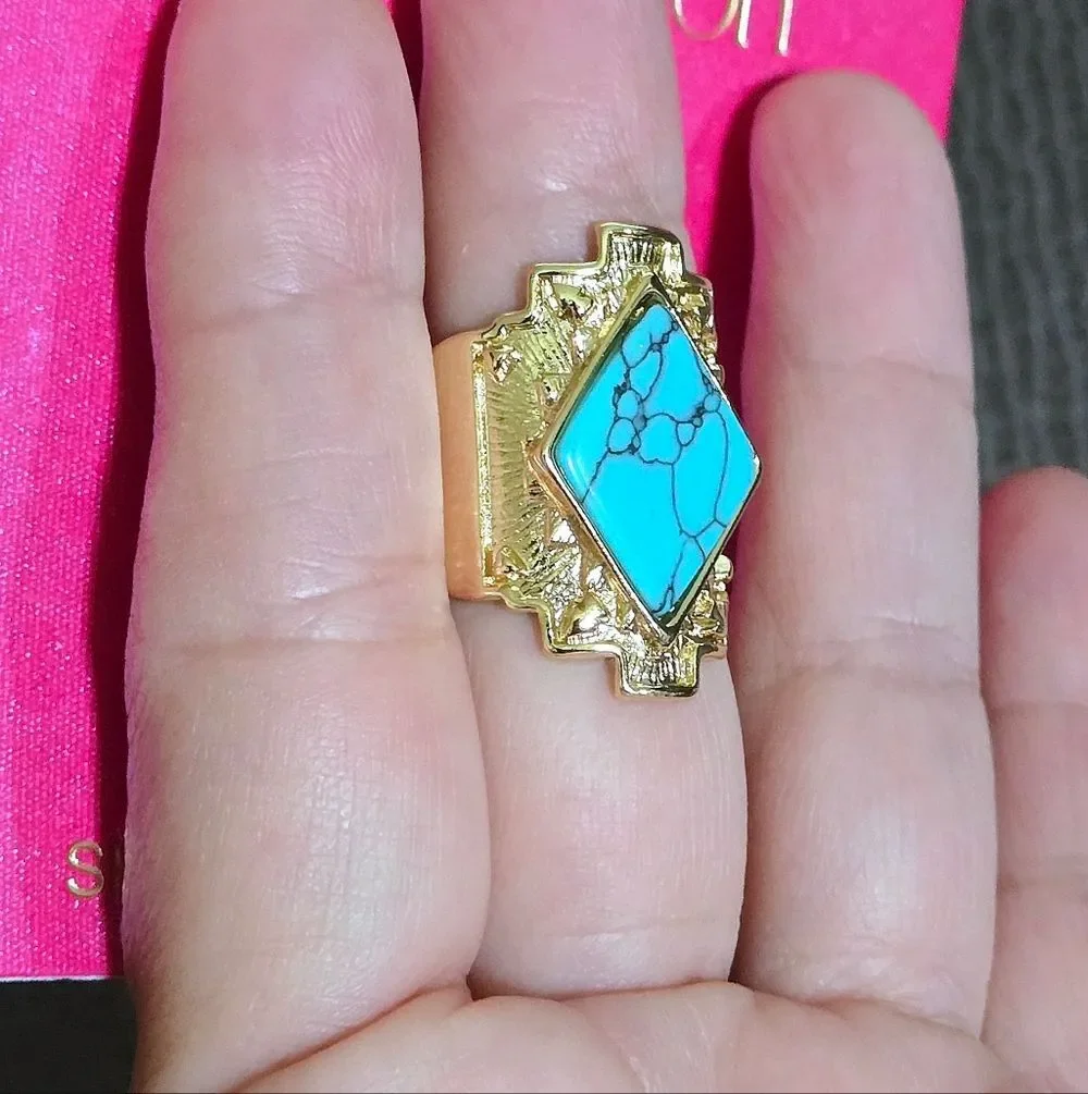 Persimmon Turquoise🩵 Statement Ring💍 - NWT